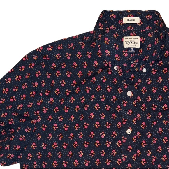 J. Crew Secret Wash Shirting Floral Print - Classic Fit - Picture 9 of 9